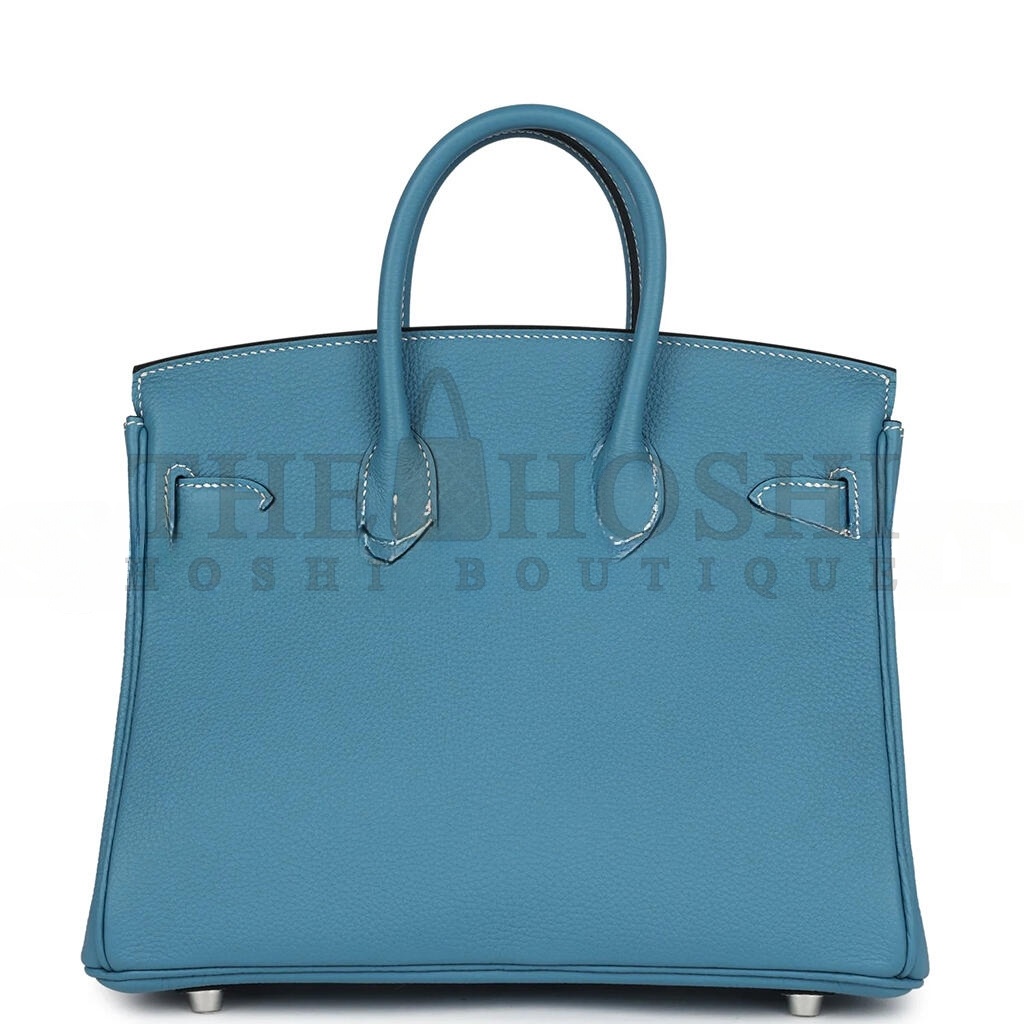 H**me5 BIRKIN 25 BLUE JEAN TOGO PALLADIUM HARDWARE 265378 (25*20*13cm) Master Quality